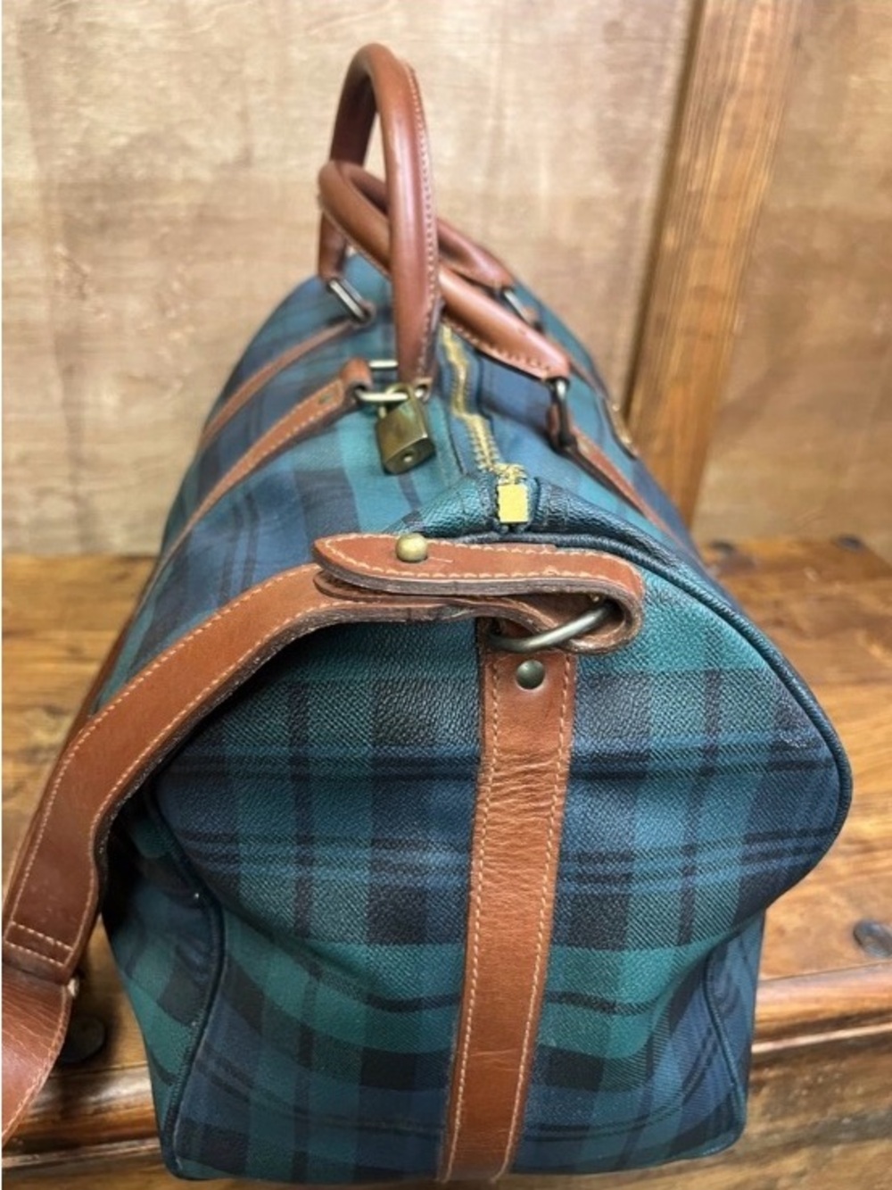 POLO RALPH LAUREN - Green tartan Duffle bag - Picture 2 of 15